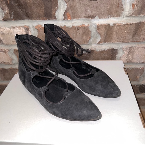 Blue suede flats - Picture 3 of 8